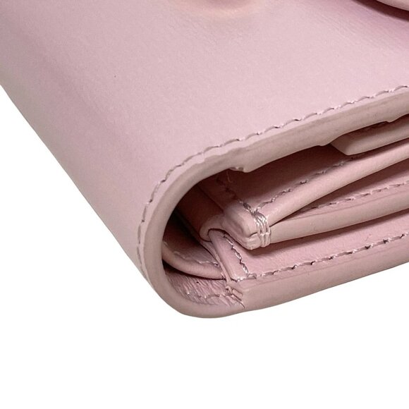 CELINE Small flap wallet Triomphe - Light Pink Shiny Calfskin 554-071125 - Picture 4 of 9